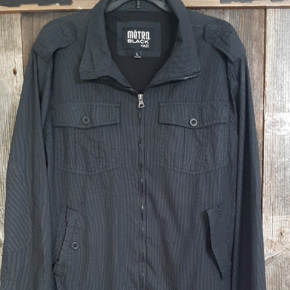Rue21 Metro Black Lightweight Jacket